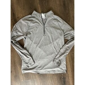 Free Fly Bamboo Flex 1/4 Zip Pullover Men Small Gray Stretch Performance Fishing